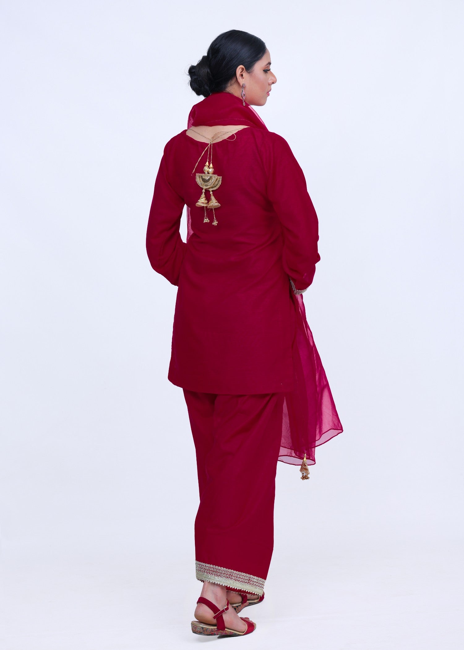 Eshals Wardrobe Farshi Shalwar Dress Women 3pcs