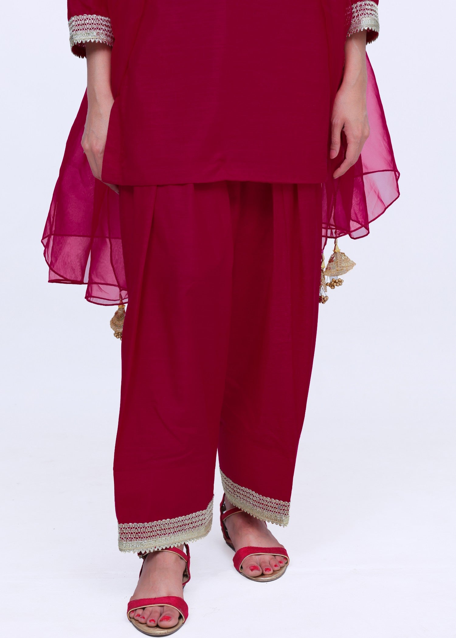 Eshals Wardrobe Farshi Shalwar Dress Women 3pcs