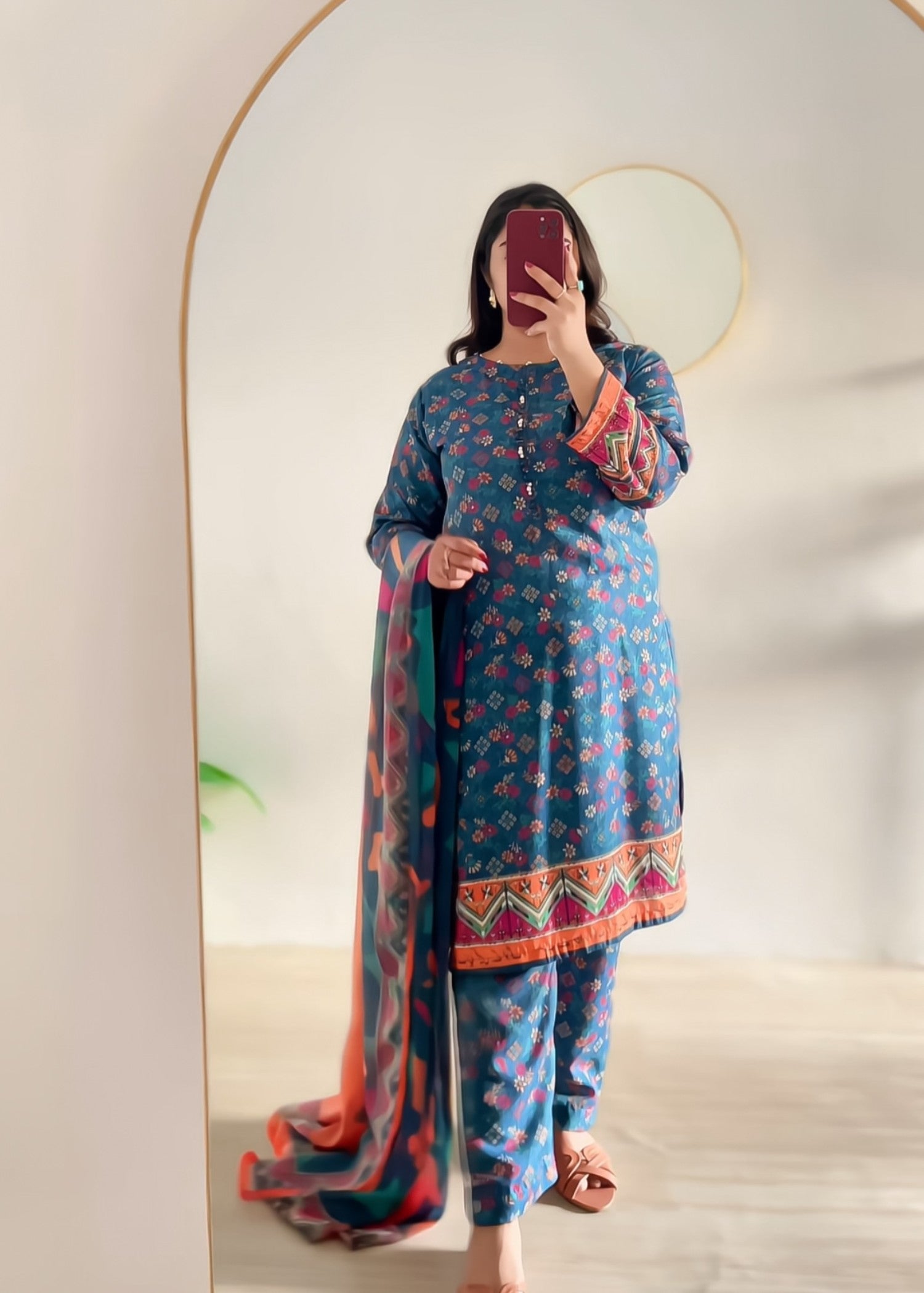 Tng (The Next Generation) Urooj | Stitched | | Teal Women 3pcs