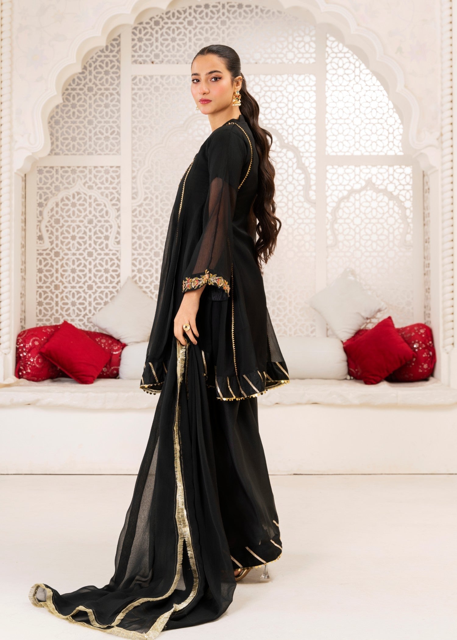 Miss & Mrs Short frok black Women 3pcs