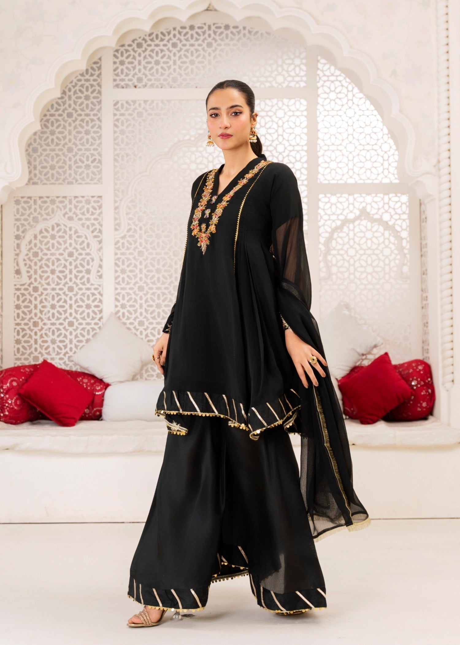 Miss & Mrs Short frok black Women 3pcs