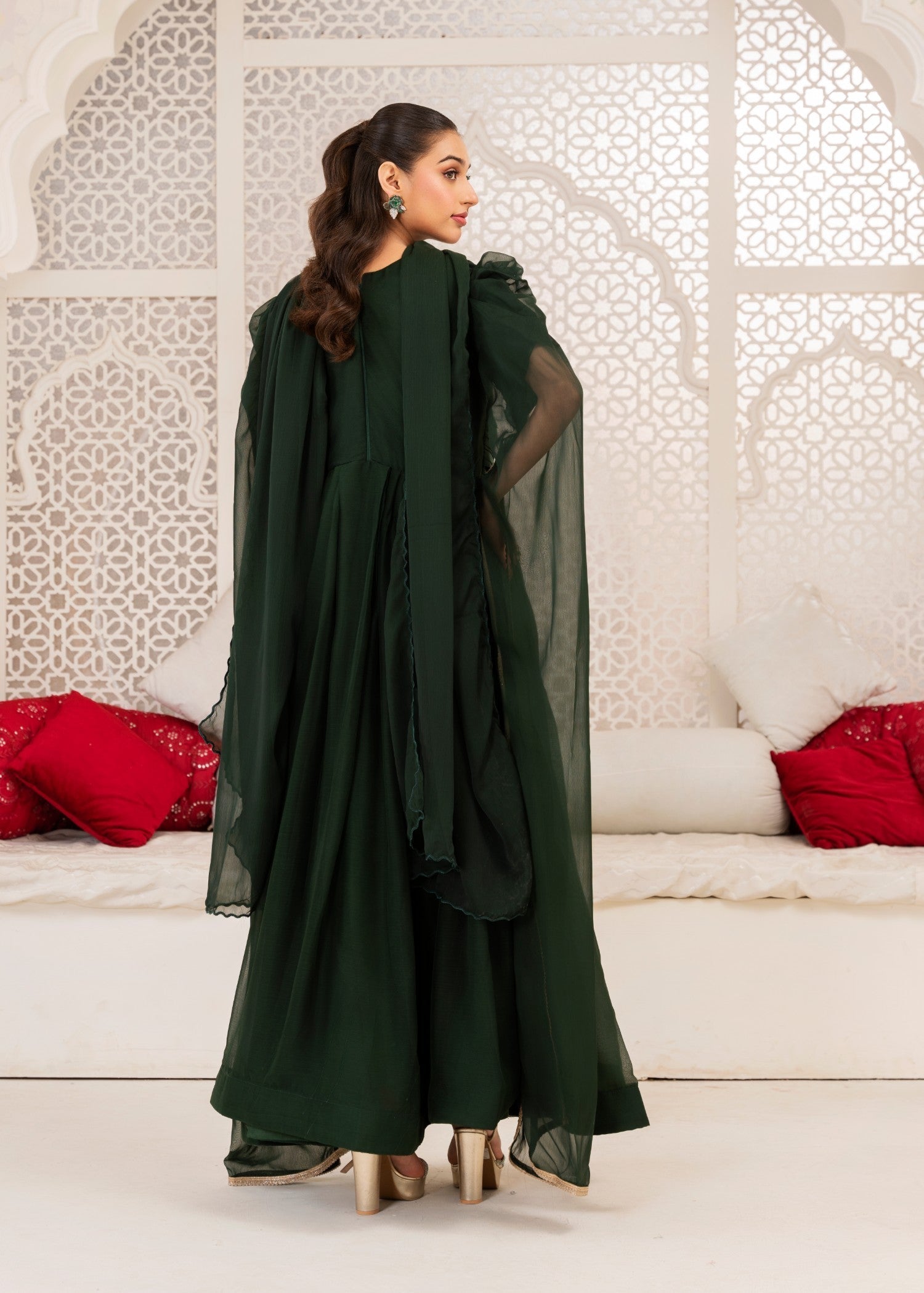 Miss & Mrs Bottle green mirror Women 3pcs