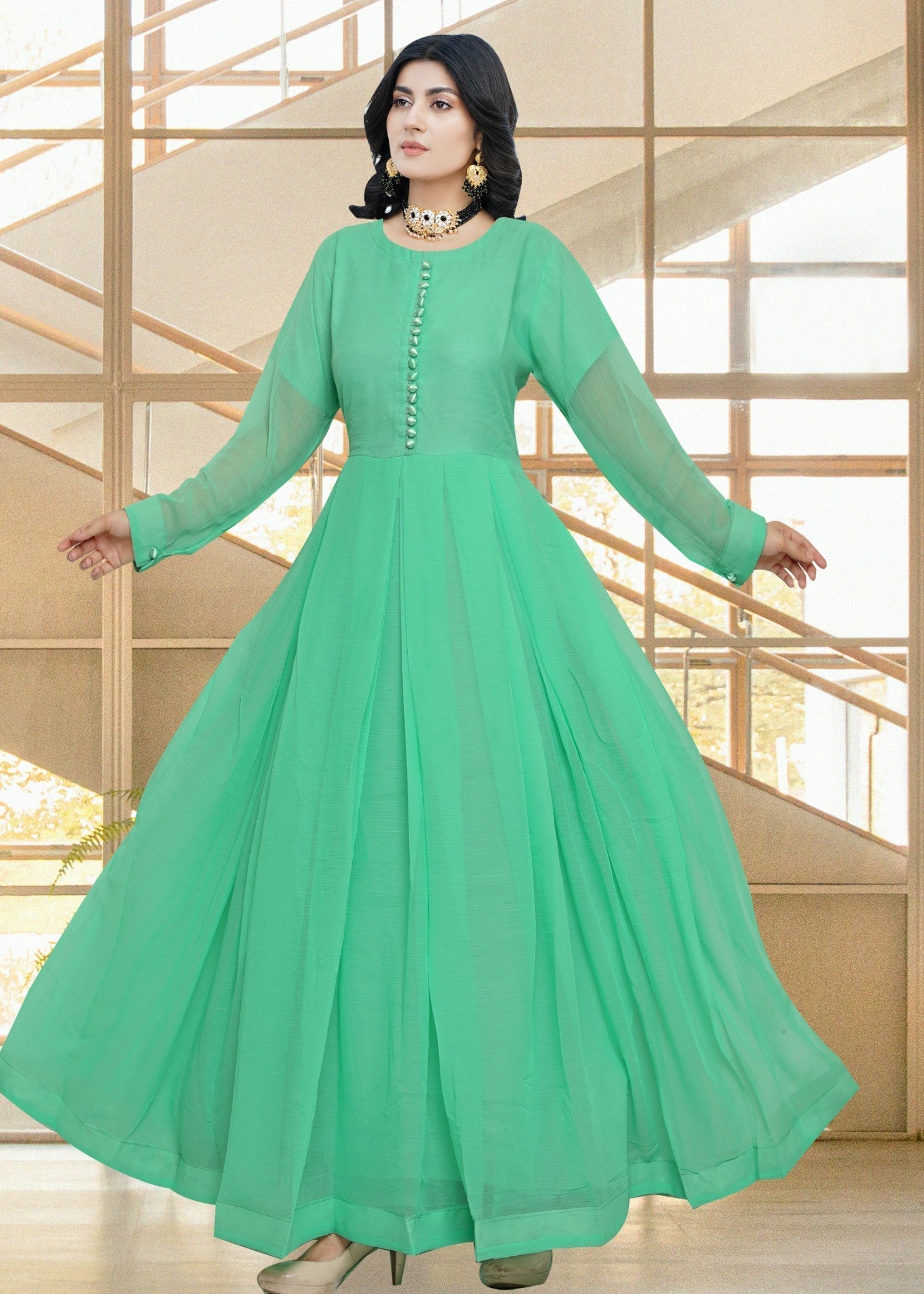 Miss & Mrs Chiffon sada aqva Women 3pcs