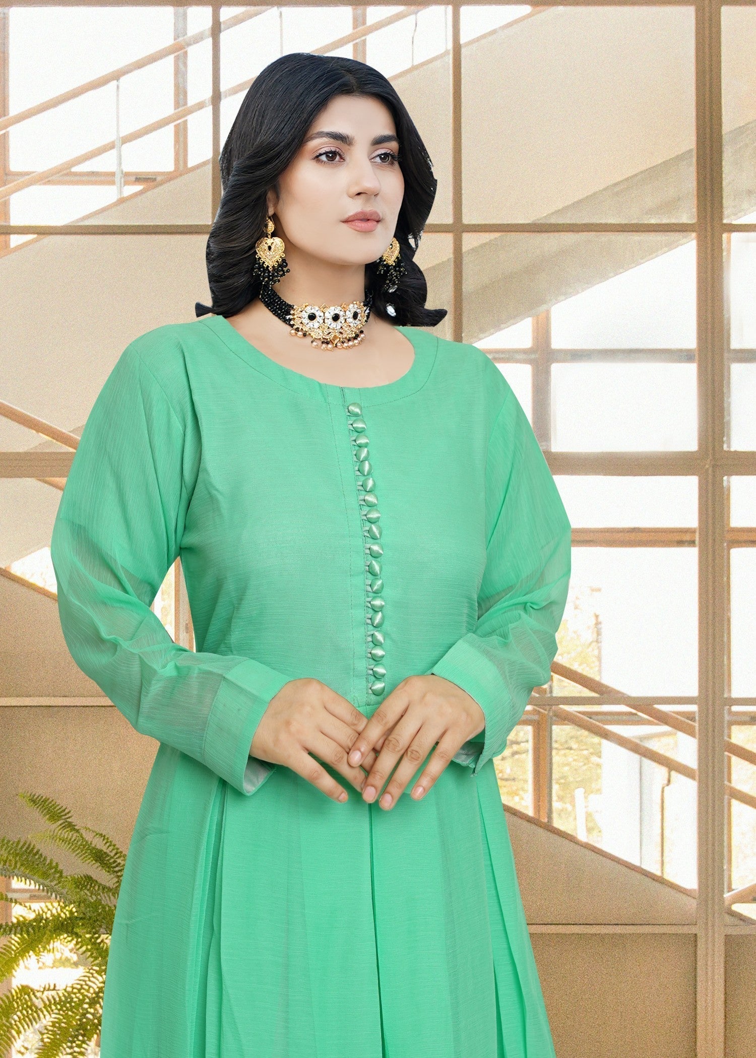 Miss & Mrs Chiffon sada aqva Women 3pcs