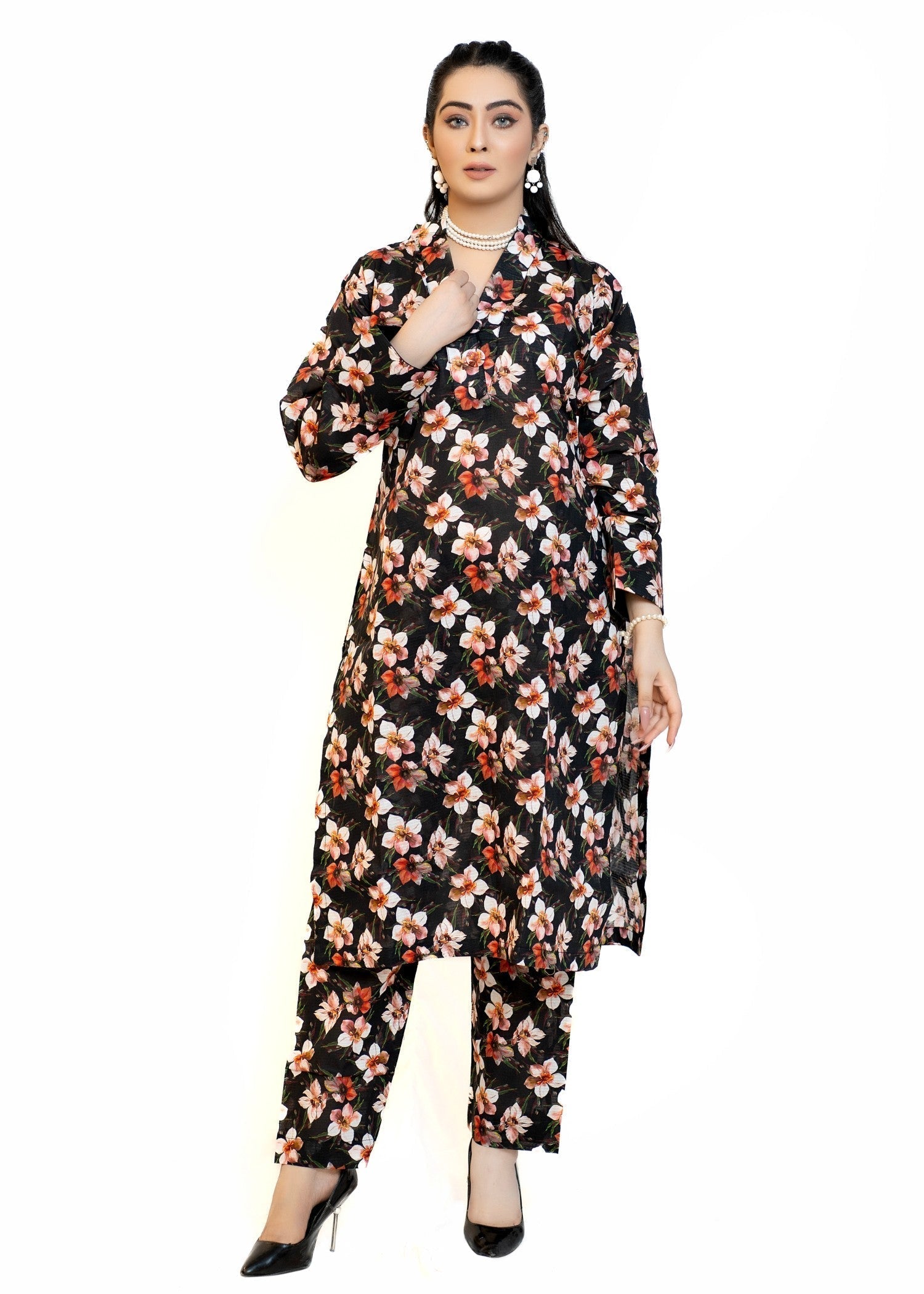 Miss & Mrs Lawn 2 pic folwer Women 2pcs