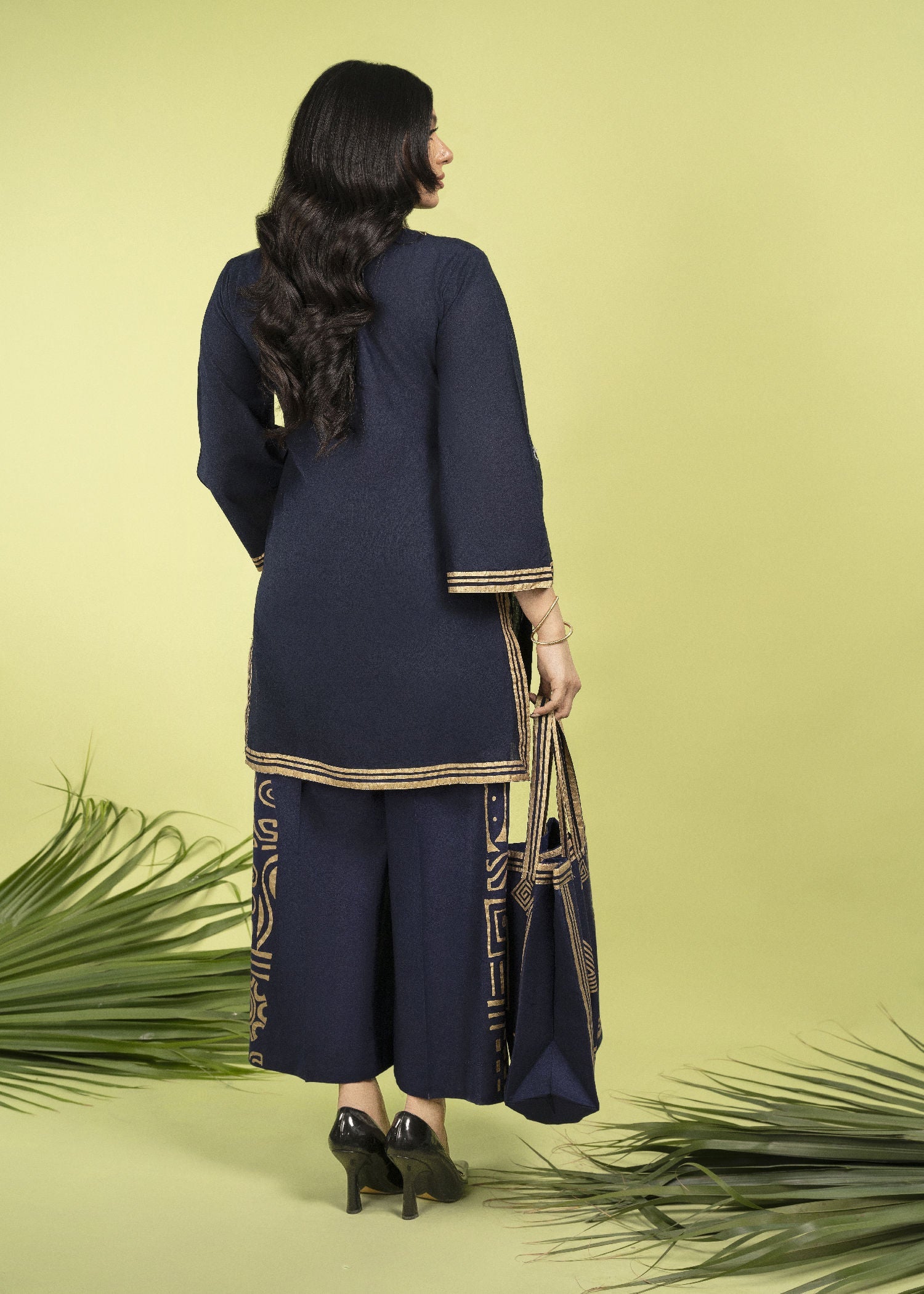 Sahibas By Mirza Retro (Blue) Women 3pcs