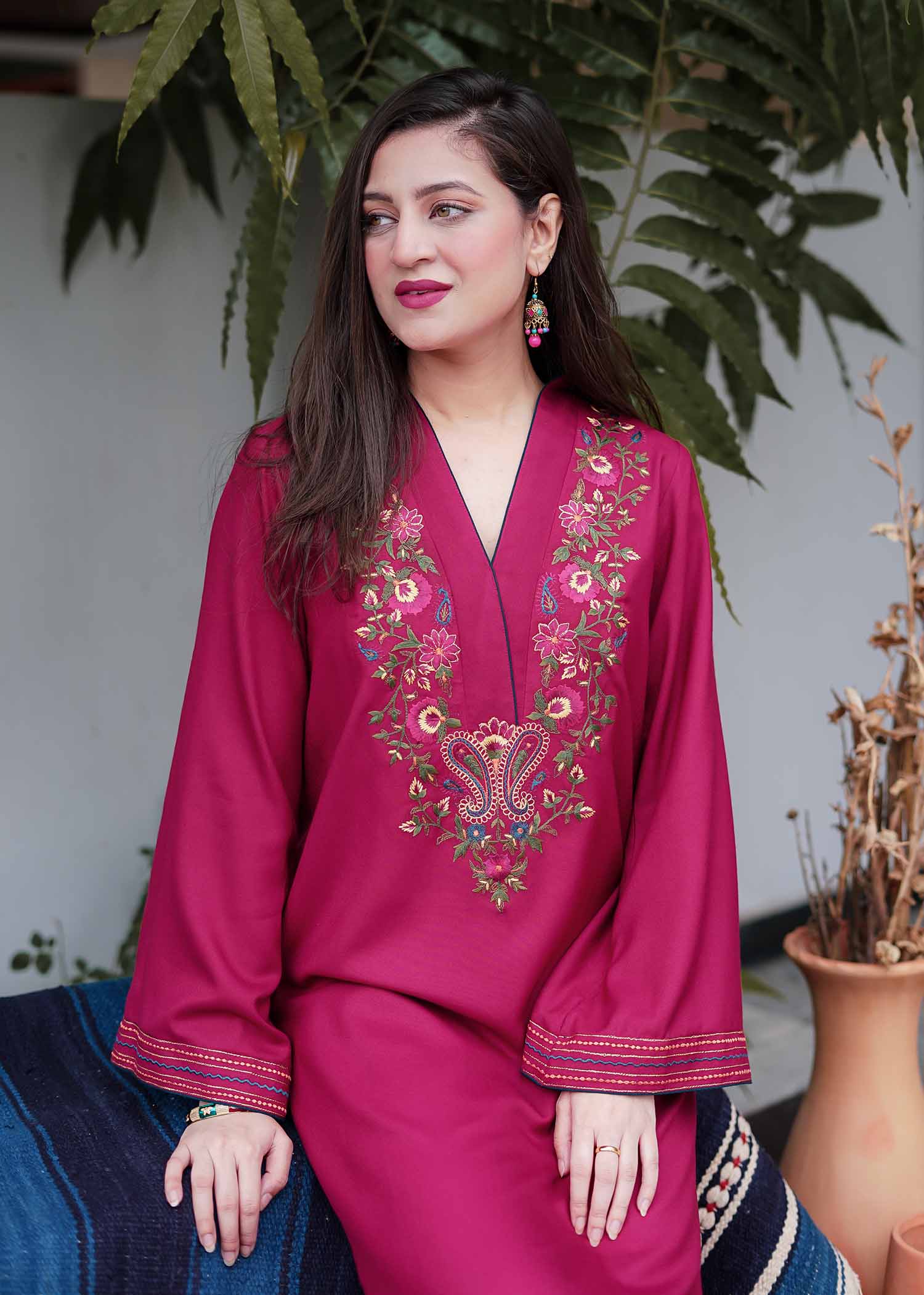 Aisling By Nirmal Deep Pink Women 2pcs
