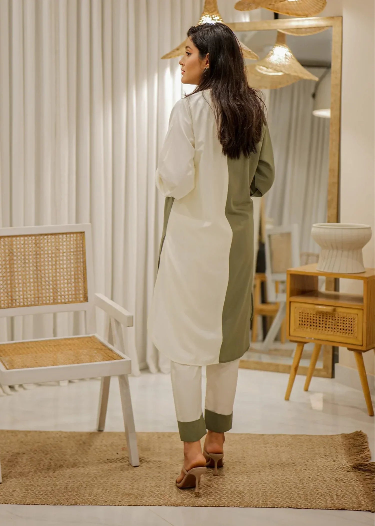 Anabya Garments Multi Lime Glow Women 2pcs