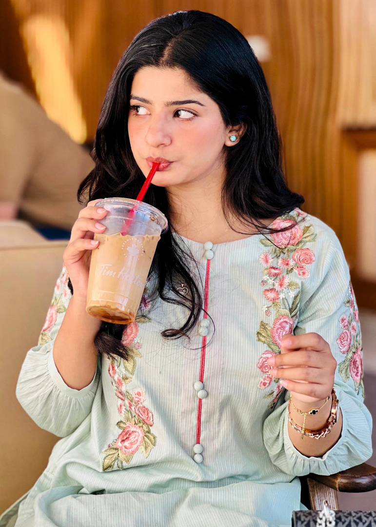 Haya'S Creation Embroidered Pistachio Green Doria Lawn Dress with Farshi Shalwar Women 2pcs