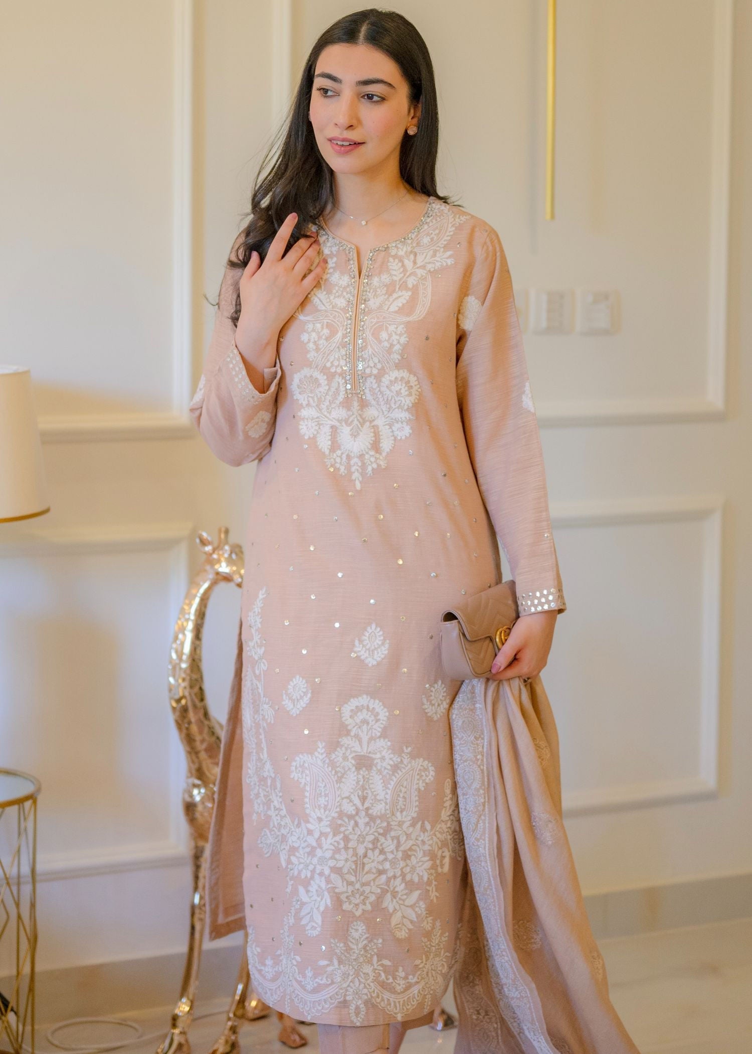 Hues Atelier Nude and White Women 3pcs