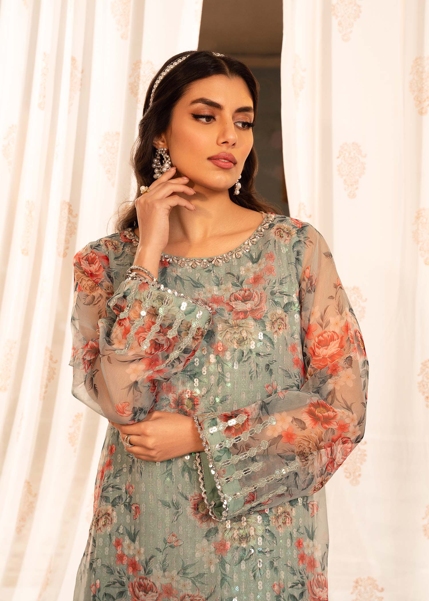 Rang-e-Haya Clara (Ice Blue) Women 4pcs