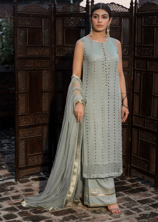 Hem Bird of Paradise Light Baby Blue Women 3pcs