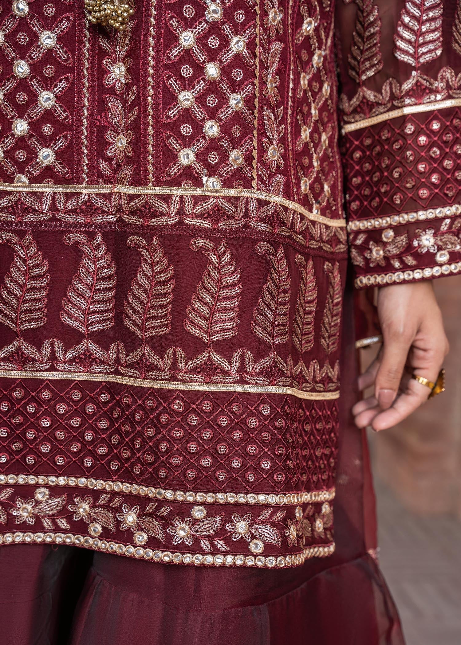 Misl Seriyah Maroon Women 3pcs