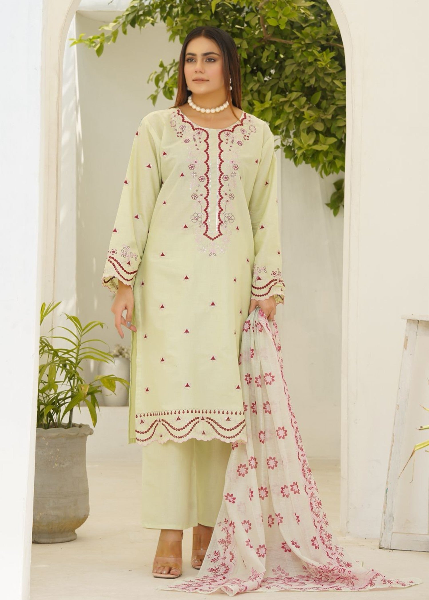 Stylish Collection PAKEEZA LEMON Women 3pcs