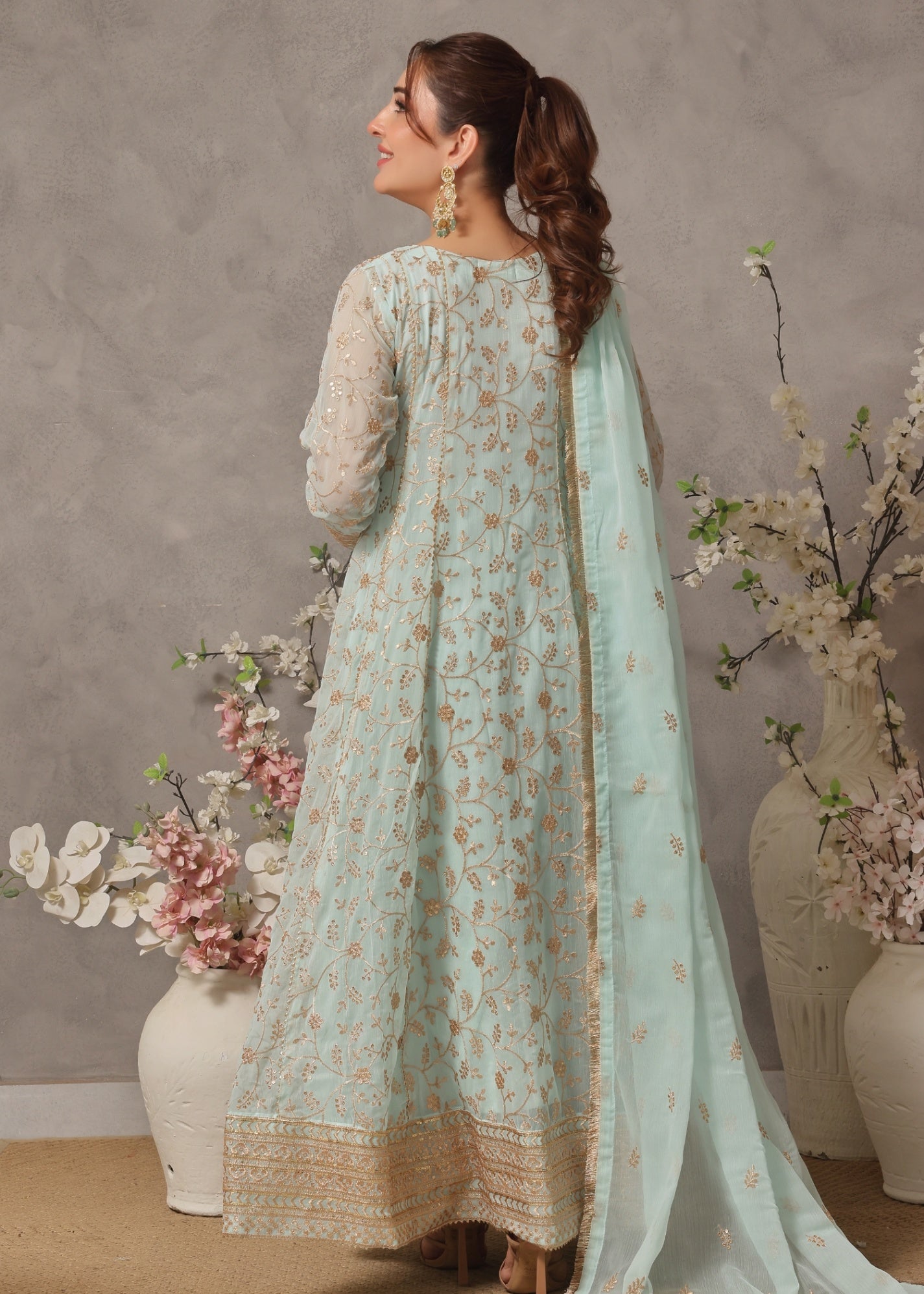 Abaan Zohan Zar e Firdaus Mint Green Women 3pcs
