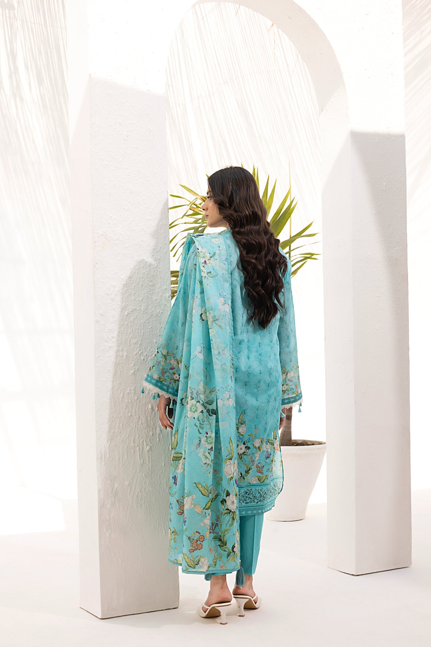 Lakhany Stitched Printed Shirt & Dupatta Women 2pcs