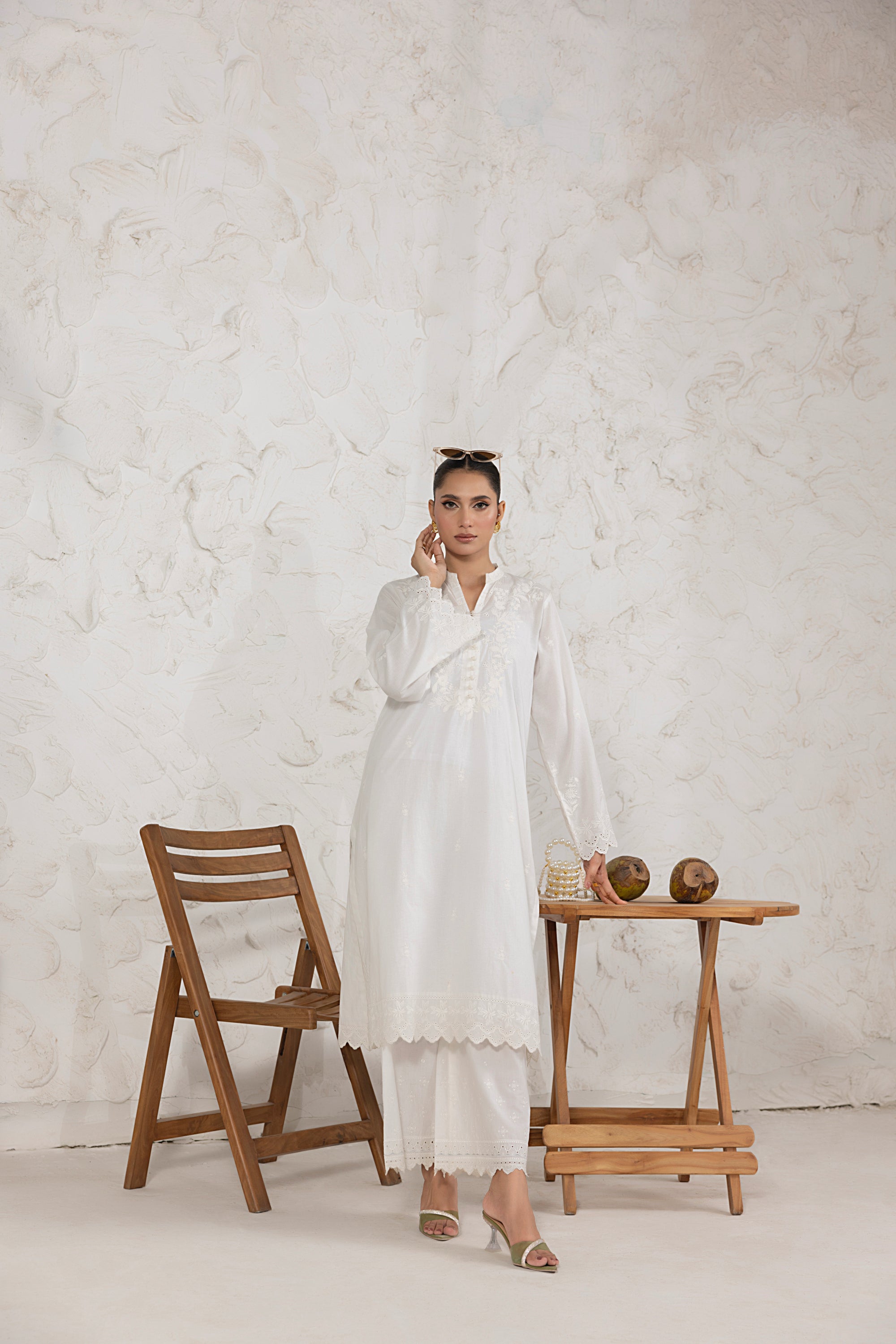 Lakhany Ready to wear Embroidered Shirt Women 1pcs