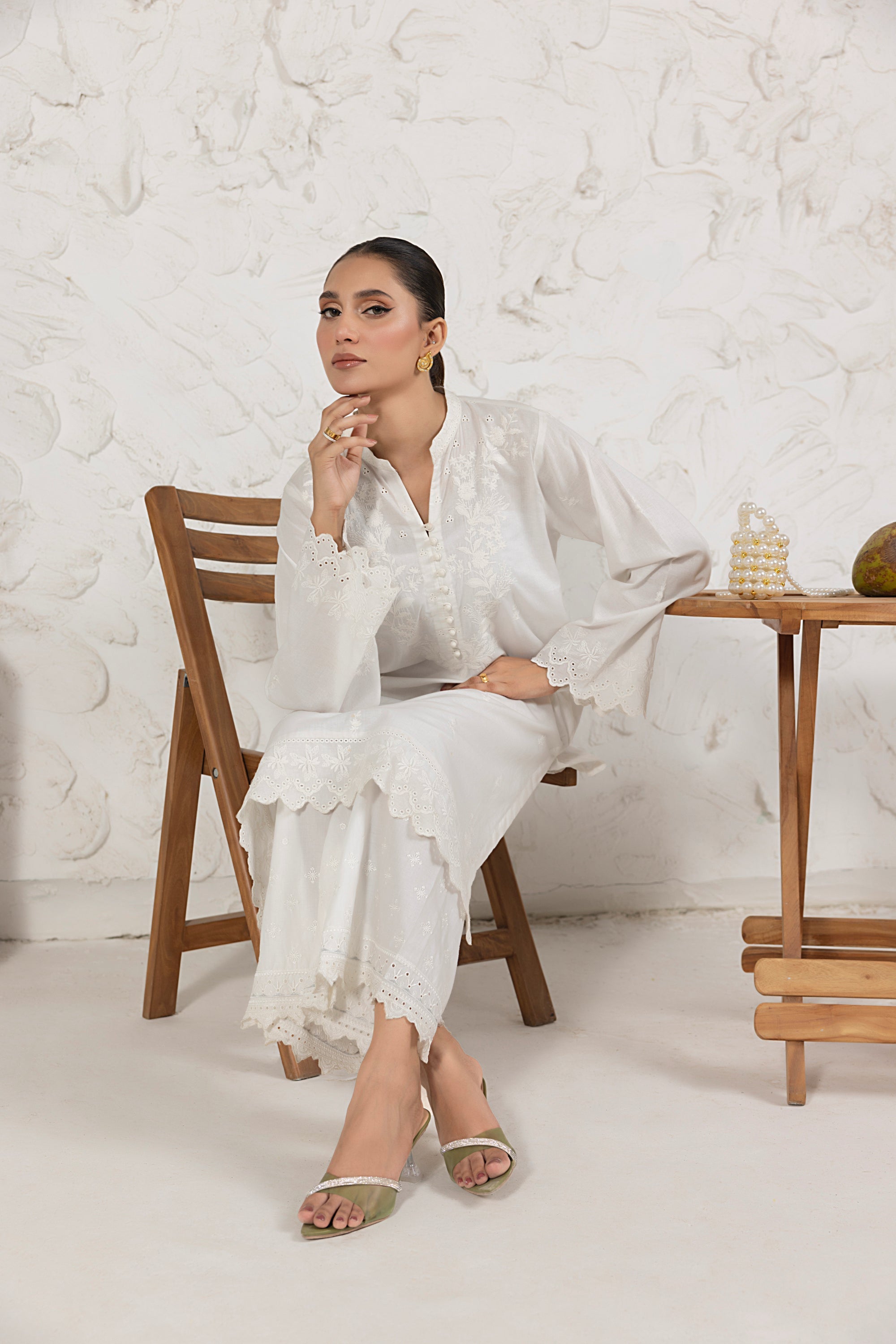 Lakhany Ready to wear Embroidered Shirt Women 1pcs