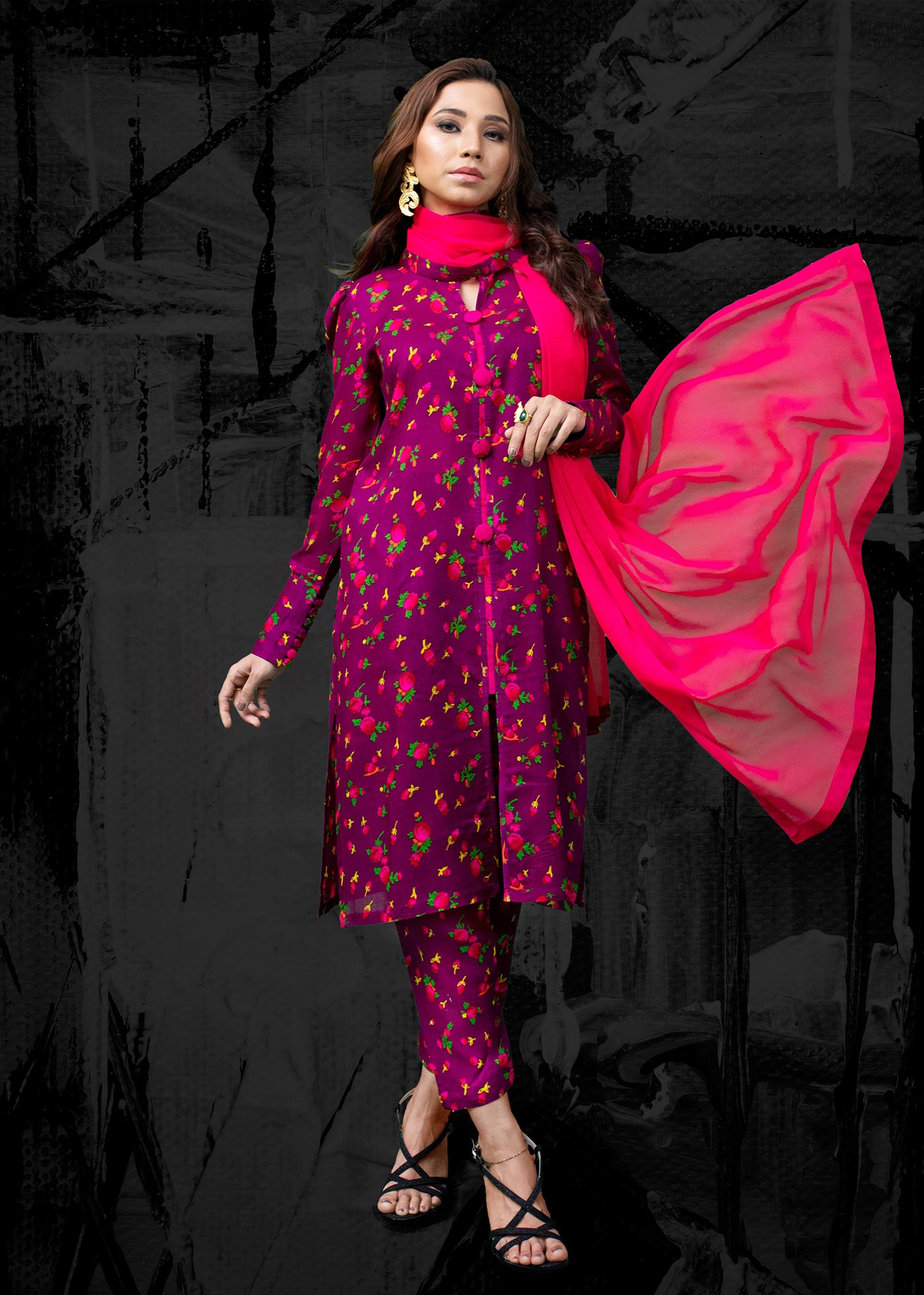 Nuqsh Pret Purple Dream NRN 005 Women 3pcs