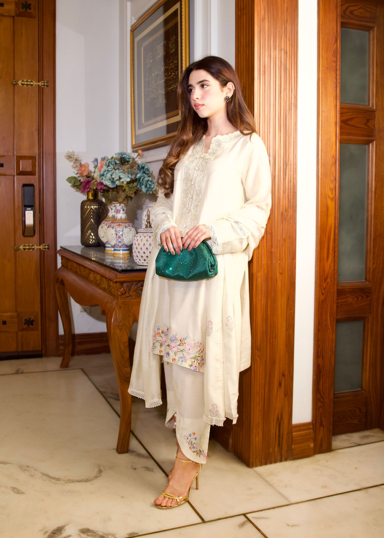 Maroon By Iqra Chaudhry BOTANICAL CANVAS Women 3pcs