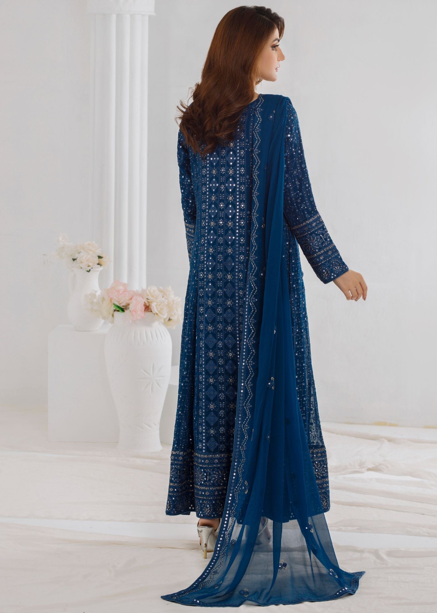Ayesha Closet Sana Teal Blue Women 3pcs