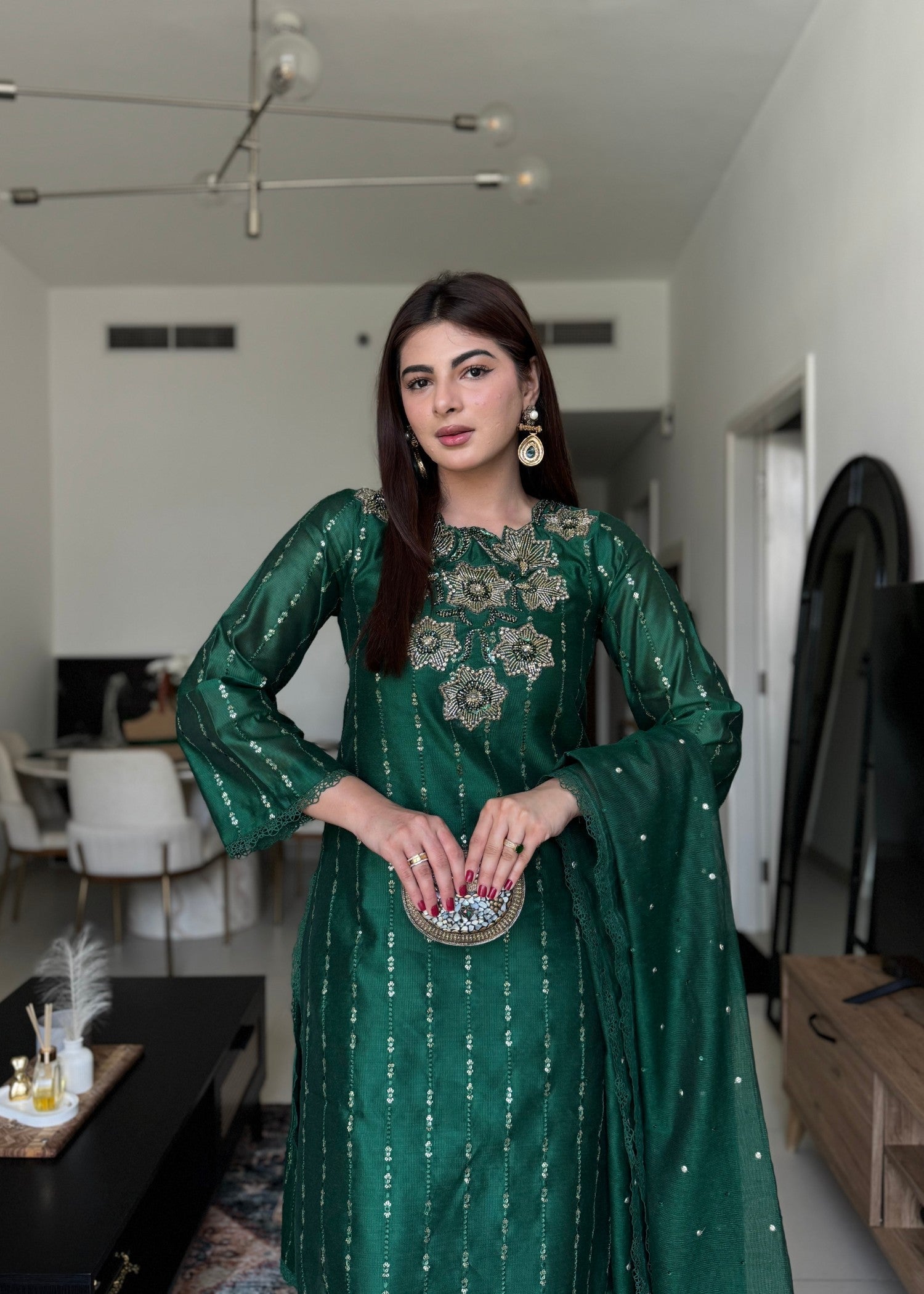 Rj’s Pret FOREST GREEN| FESTAL | Women 3pcs