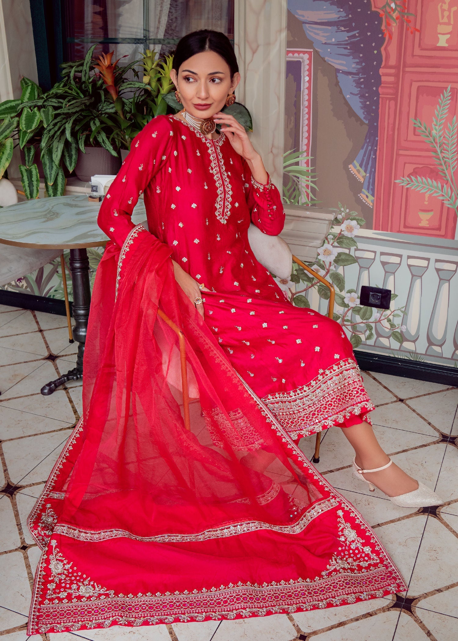 Muntaha By Shanzay Fucshia Pink Mirana Women 3pcs