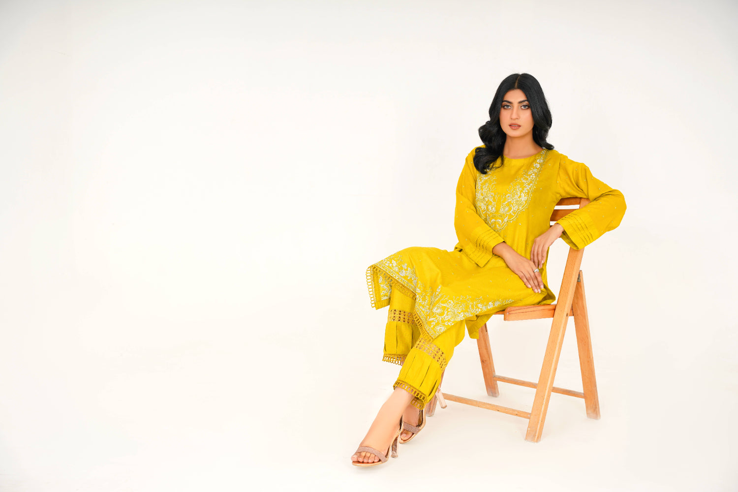 Azhar & Farukh AZ05 Neon Green Women 2pcs