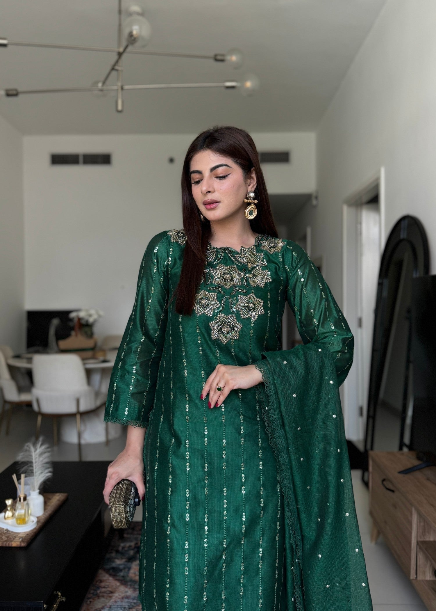 Rj’s Pret FOREST GREEN| FESTAL | Women 3pcs