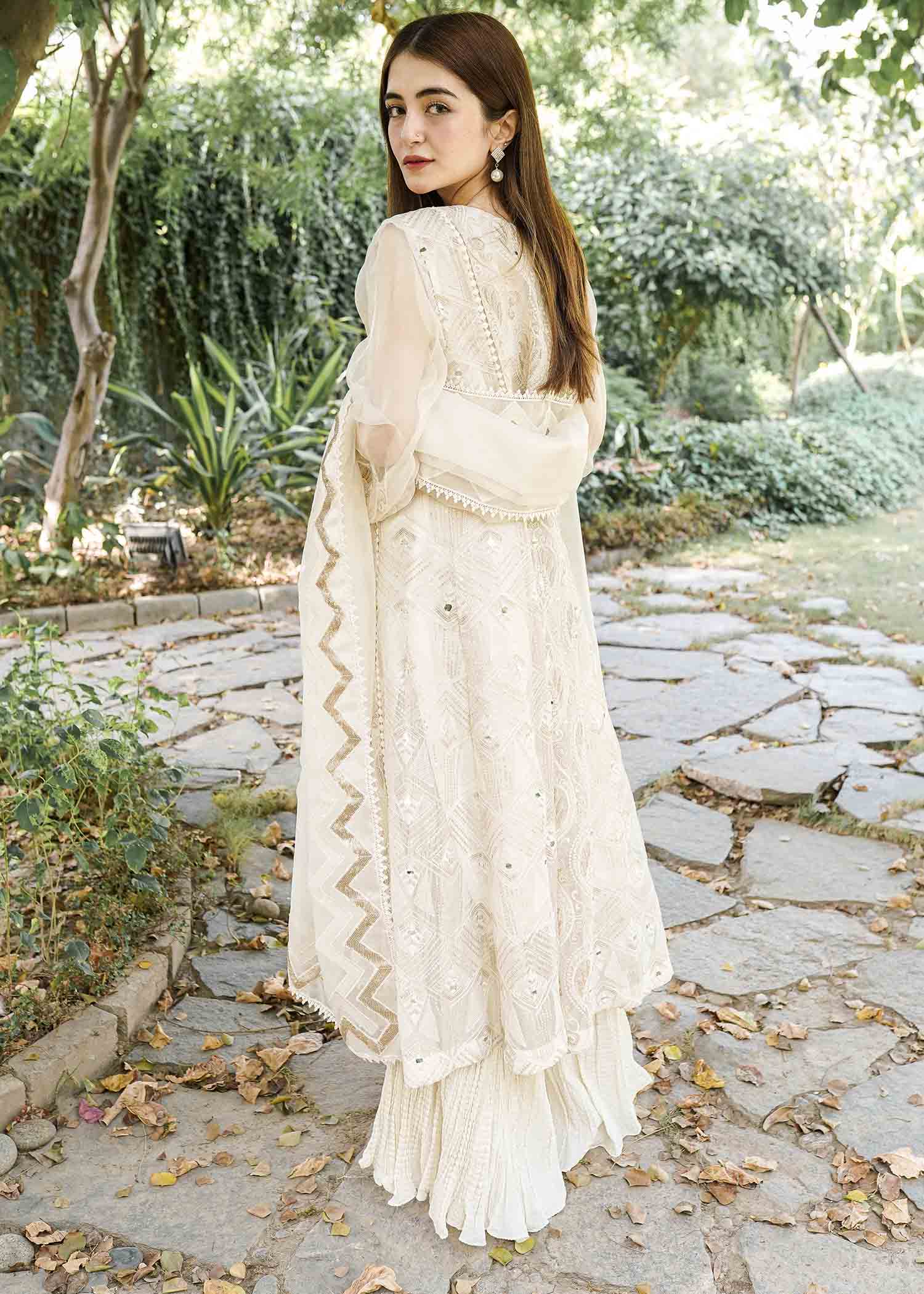 Rang-e-Haya Lily (Ash White) Women 4pcs