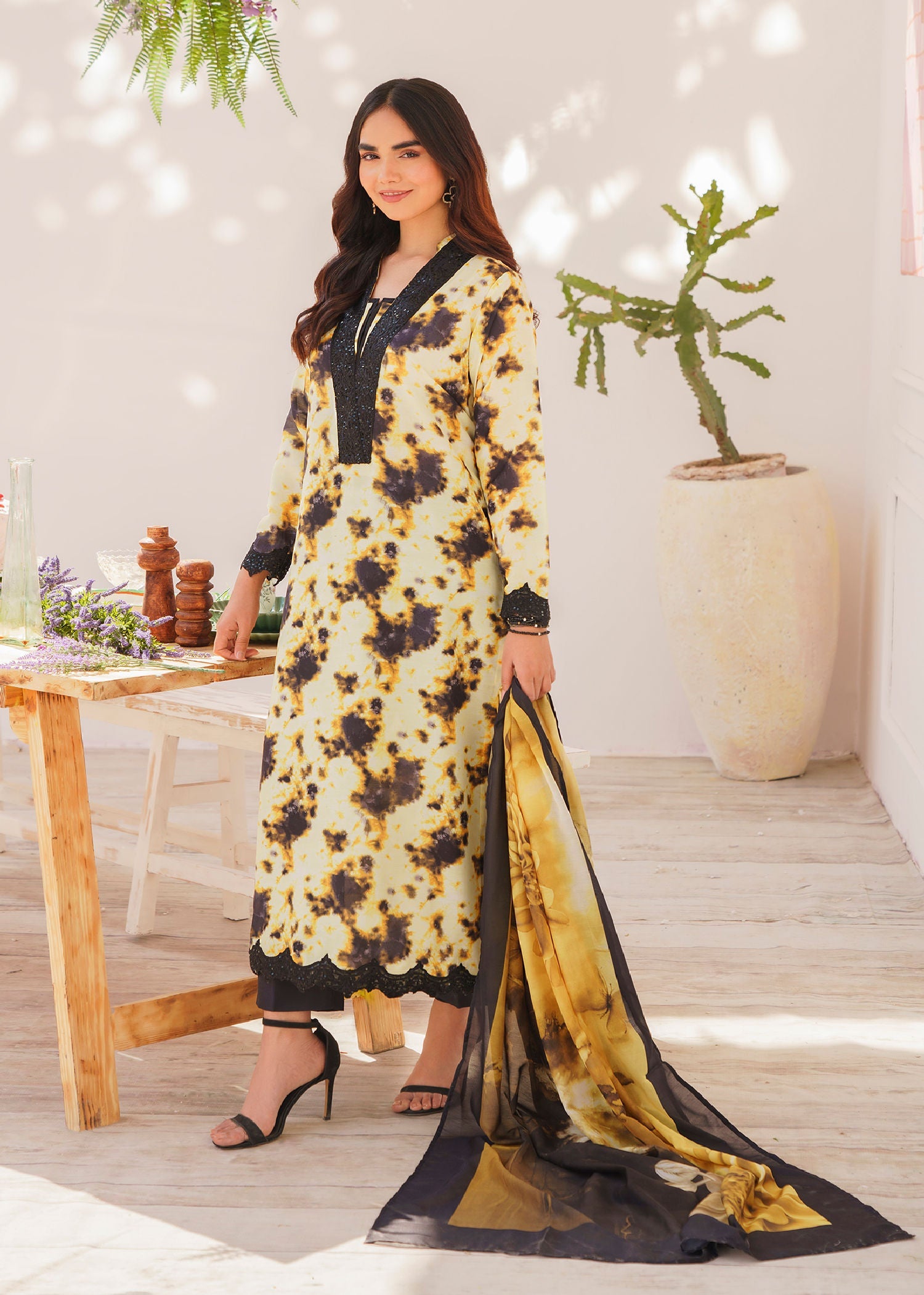 Ghulabri SAFFRON Women 2pcs