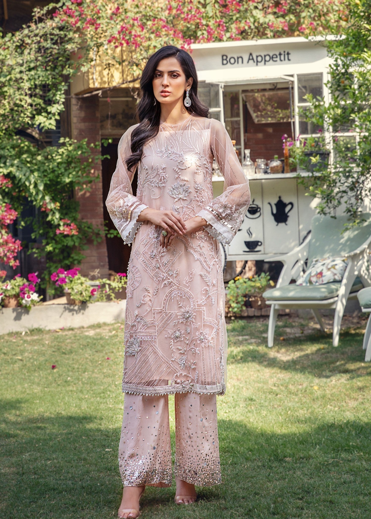 Malook Ayla Peach Women 3pcs