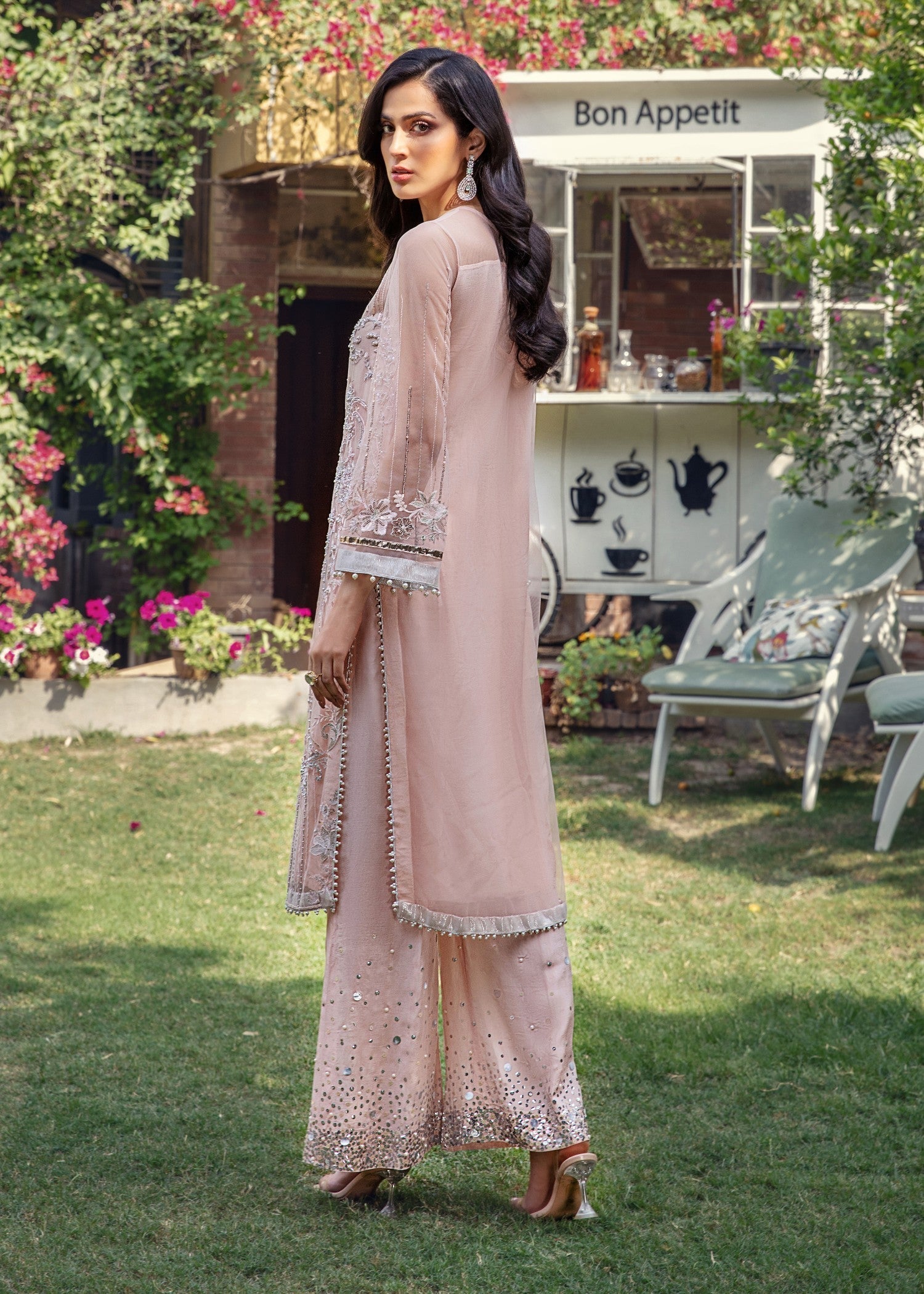 Malook Ayla Peach Women 3pcs