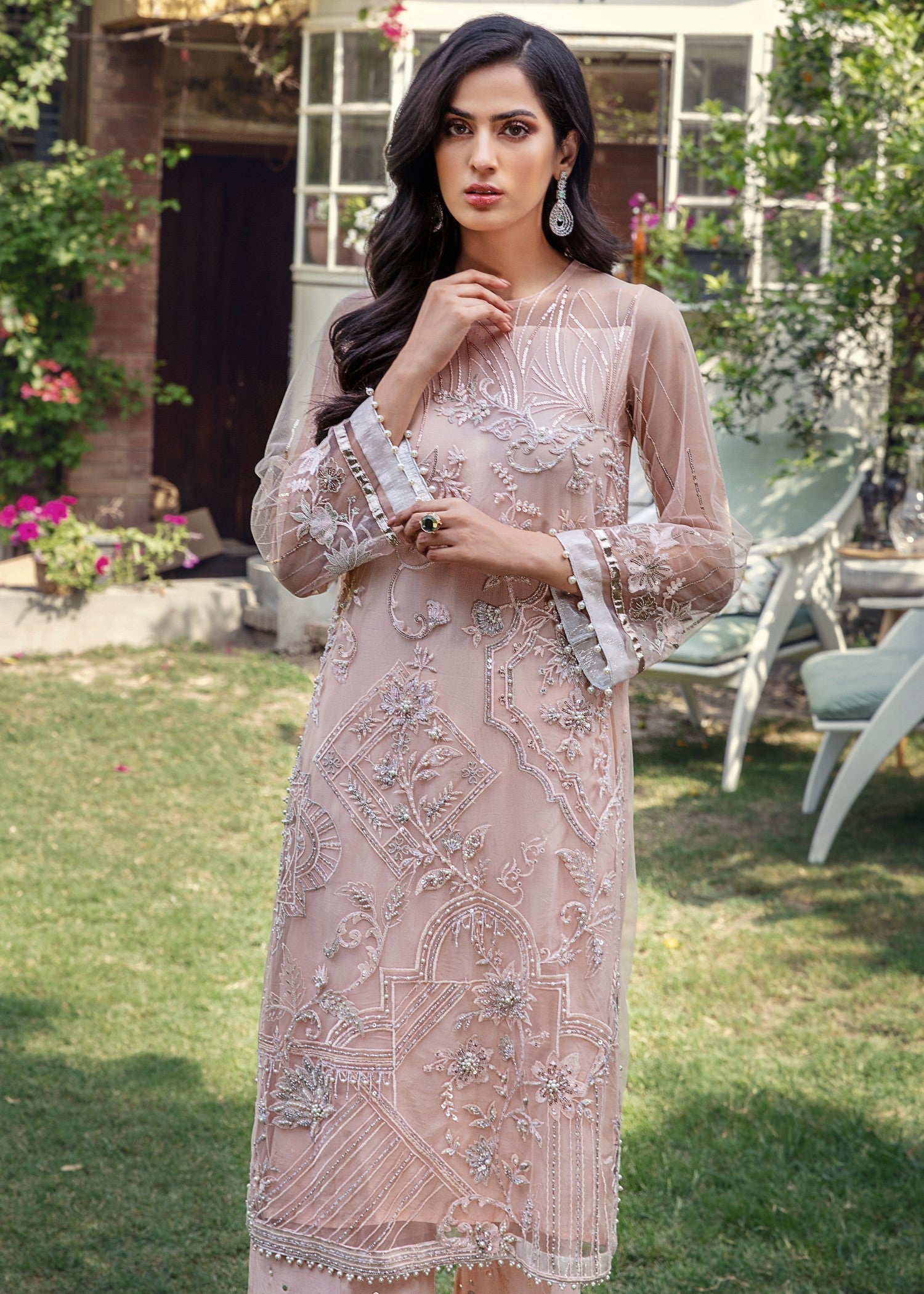 Malook Ayla Peach Women 3pcs