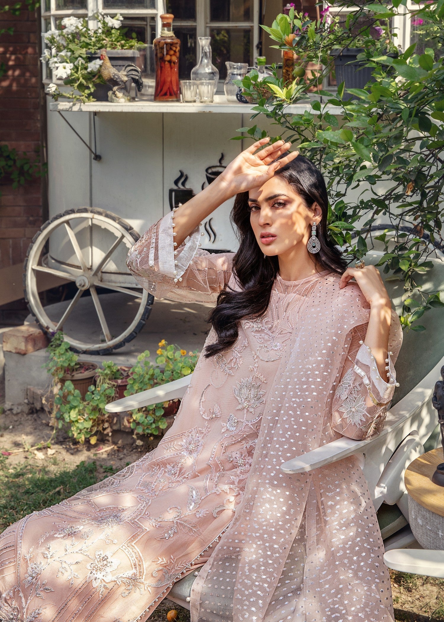 Malook Ayla Peach Women 3pcs