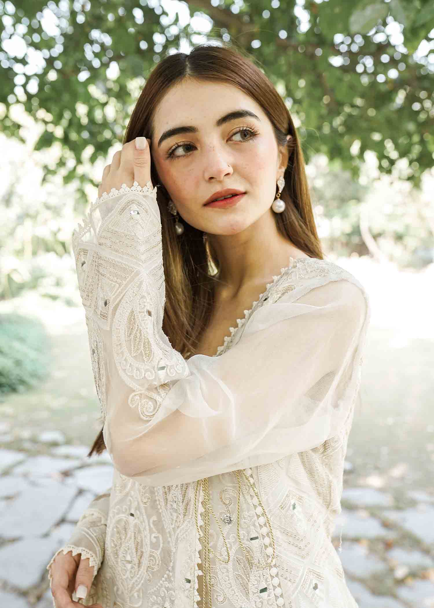 Rang-e-Haya Lily (Ash White) Women 4pcs