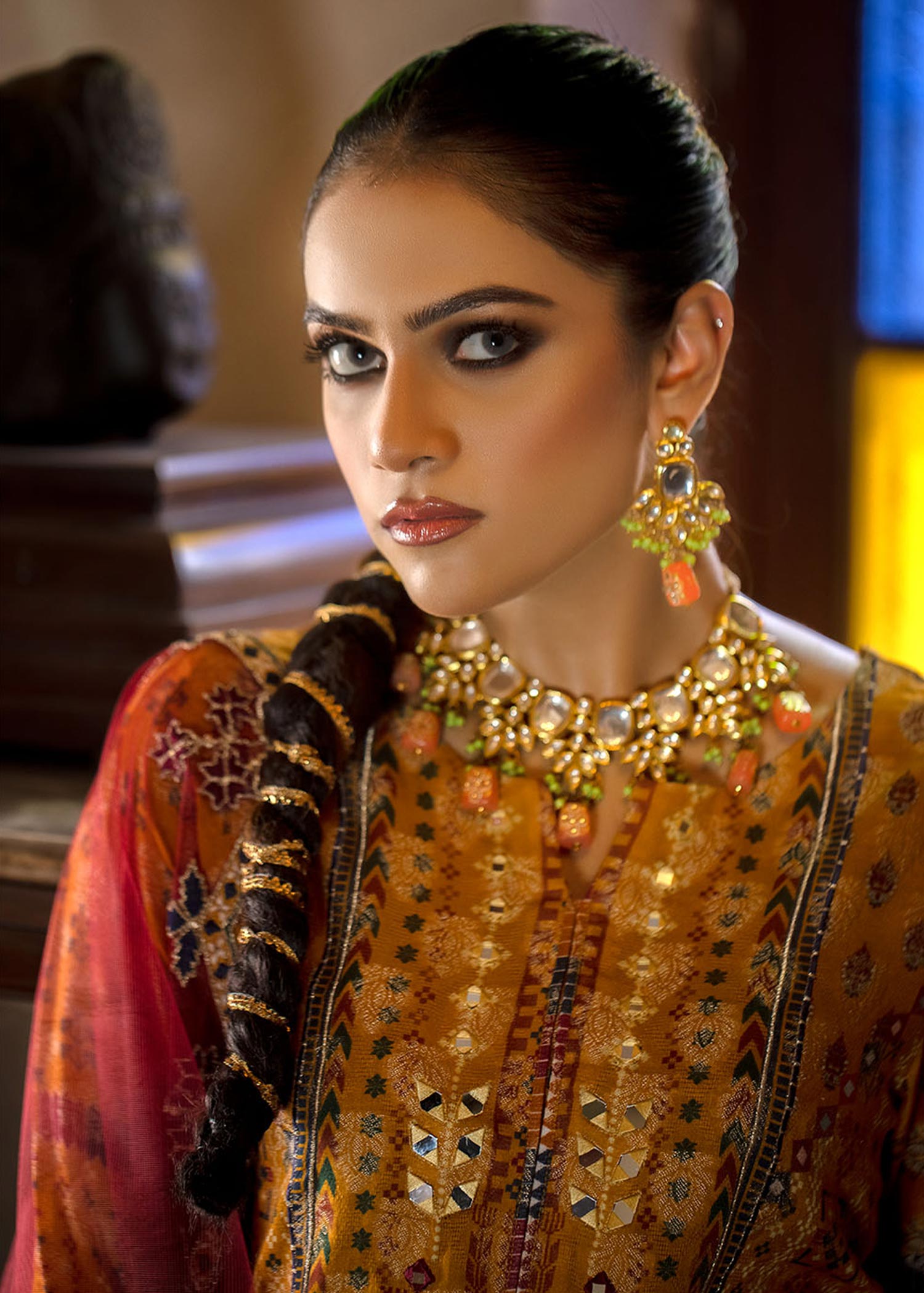 Madame Embroidered Jacquard Suit 2516 Women 3pcs