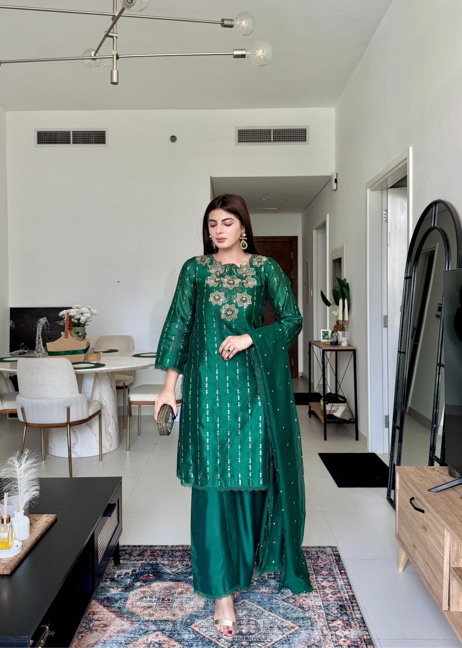 Rj’s Pret FOREST GREEN| FESTAL | Women 3pcs