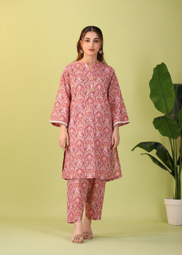 Mhw Pink Printed Women 2pcs