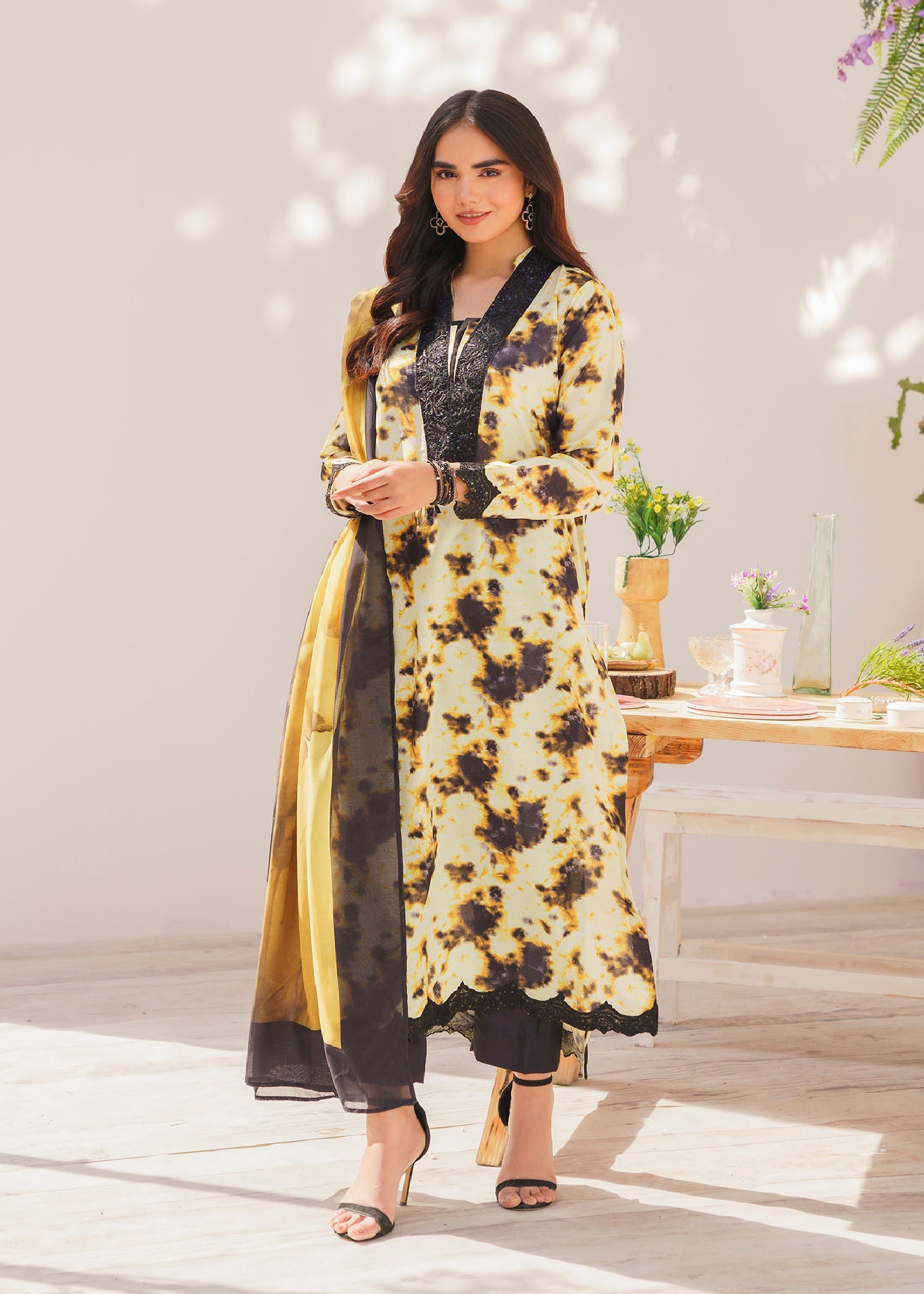 Ghulabri SAFFRON Women 2pcs