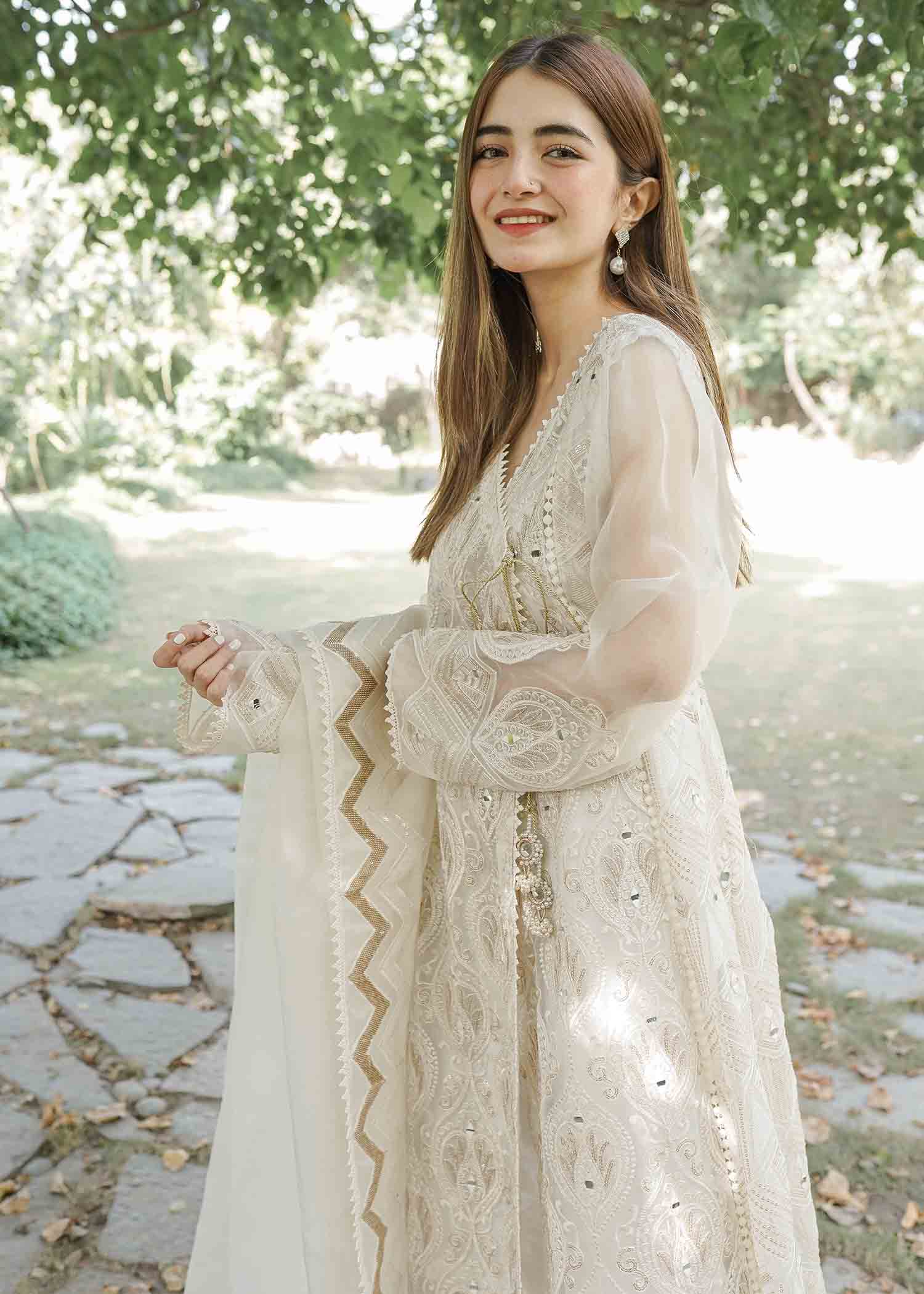 Rang-e-Haya Lily (Ash White) Women 4pcs