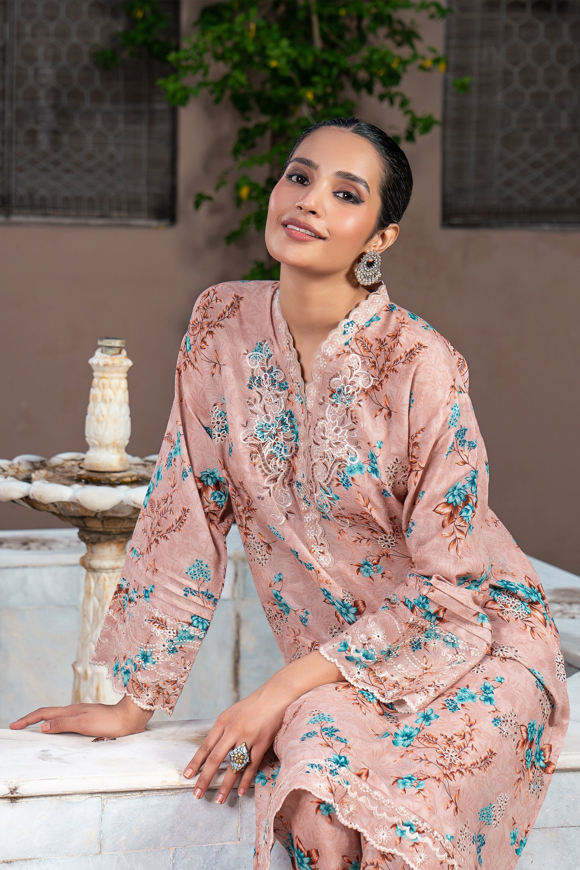 Lakhany Stitched Embroidered Khaddar Women 2pcs