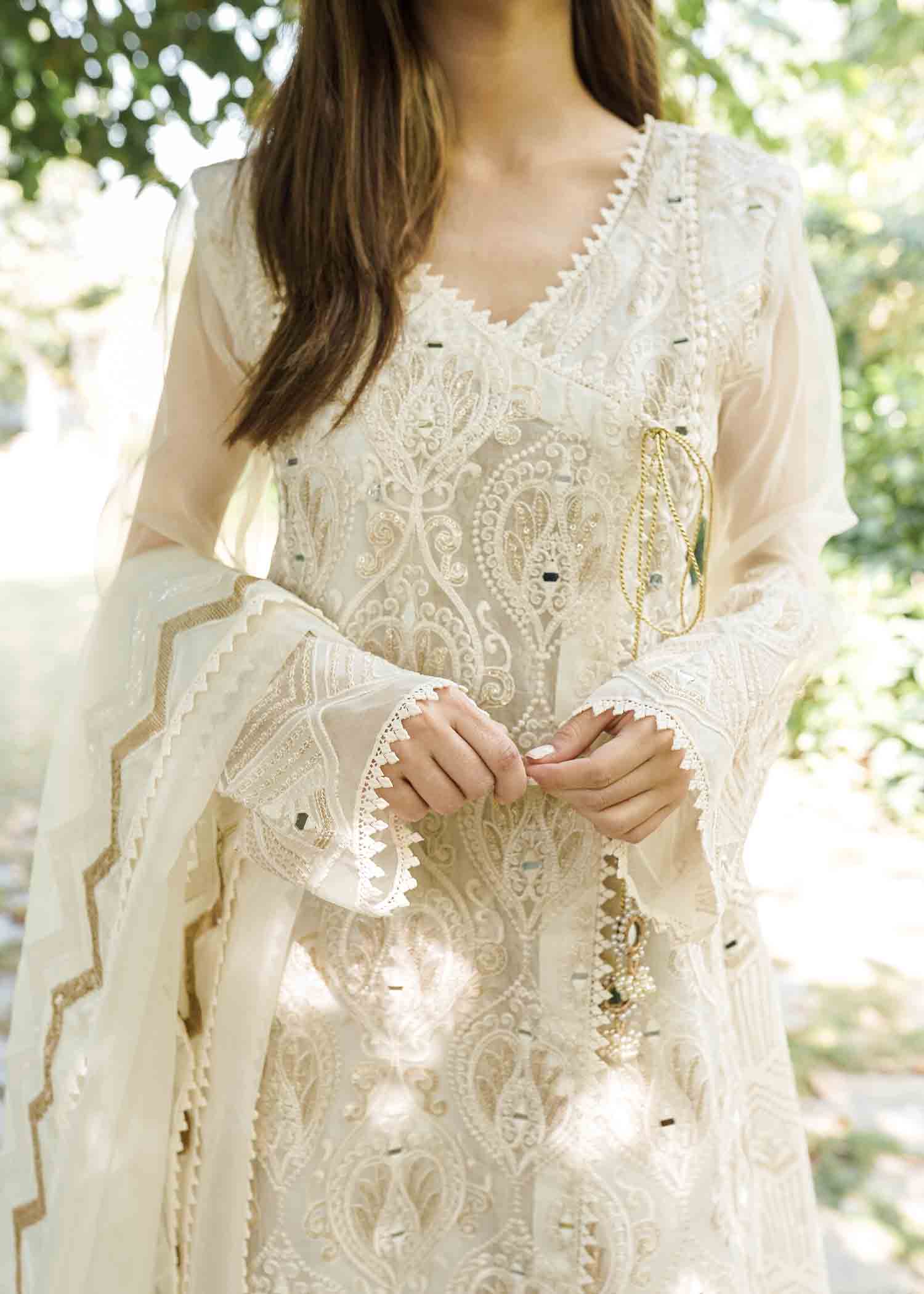 Rang-e-Haya Lily (Ash White) Women 4pcs