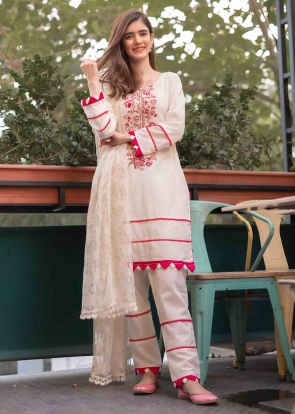 Tassawur Fuchsia Pearl Women 3pcs