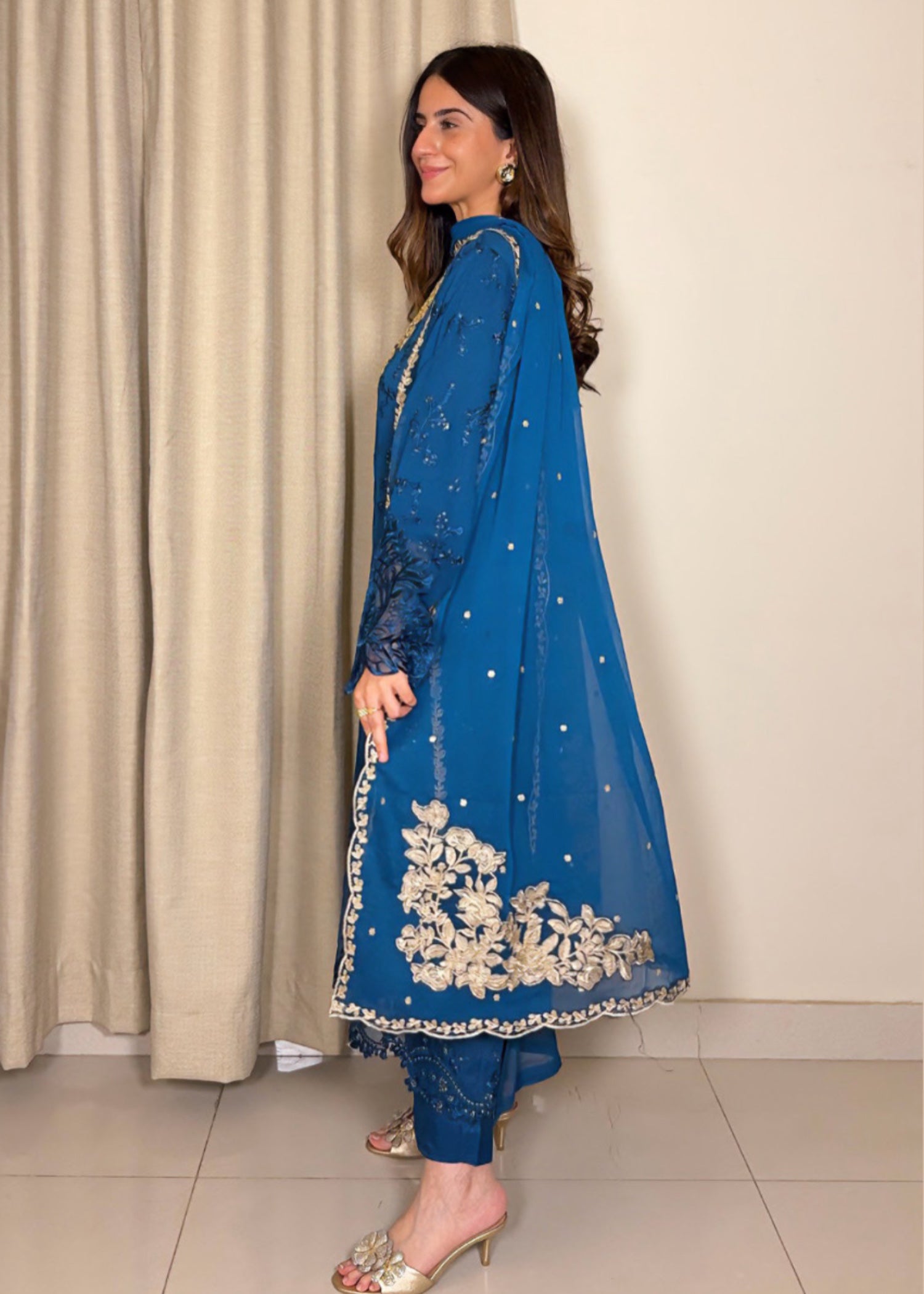 Ayesha B sapphire blue (suhaful) Women 3pcs