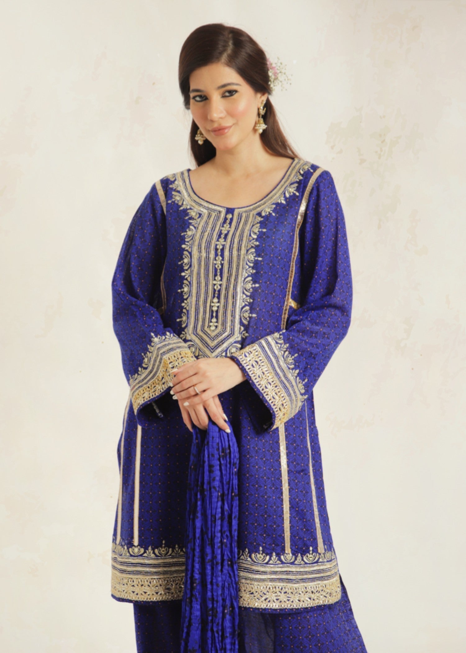 Gulenoor Blouche Vol 2 Blue Women 3pcs