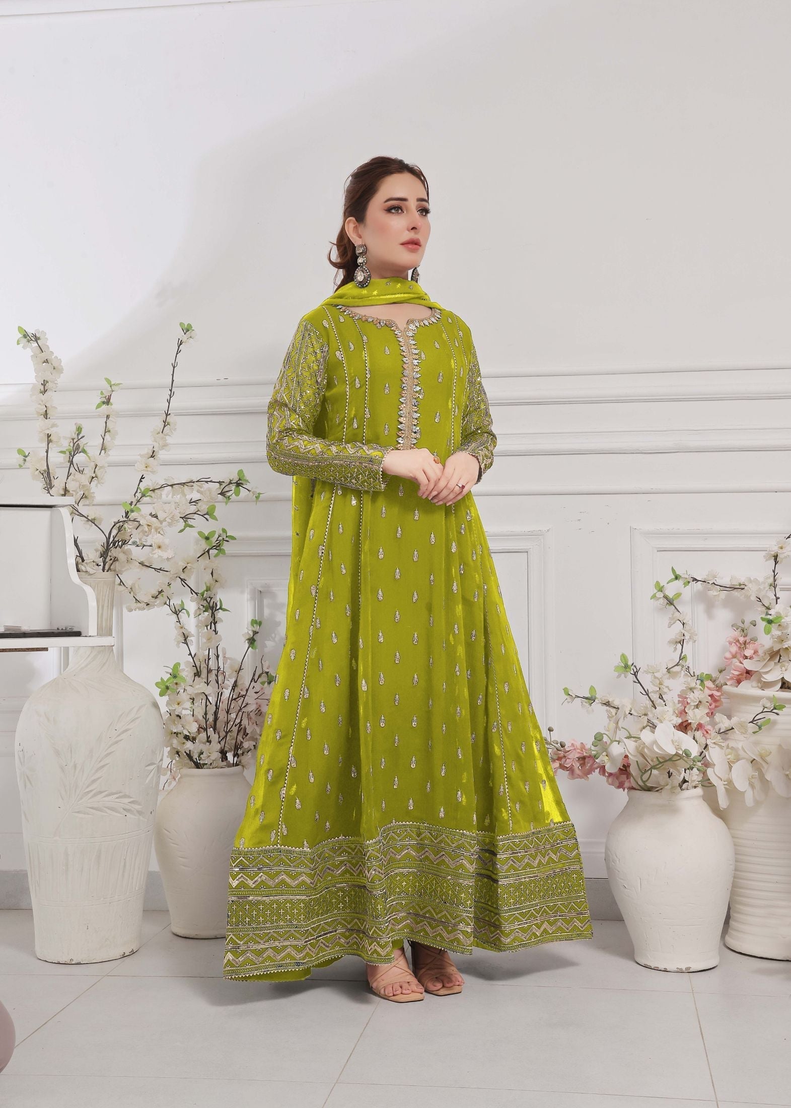 Alsiyab Bahaar Dhaani Women 3pcs