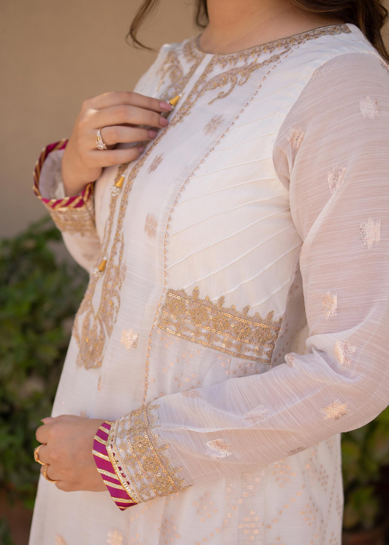 Omal By Komal Chandni (Frock & Dupatta) Women 2pcs