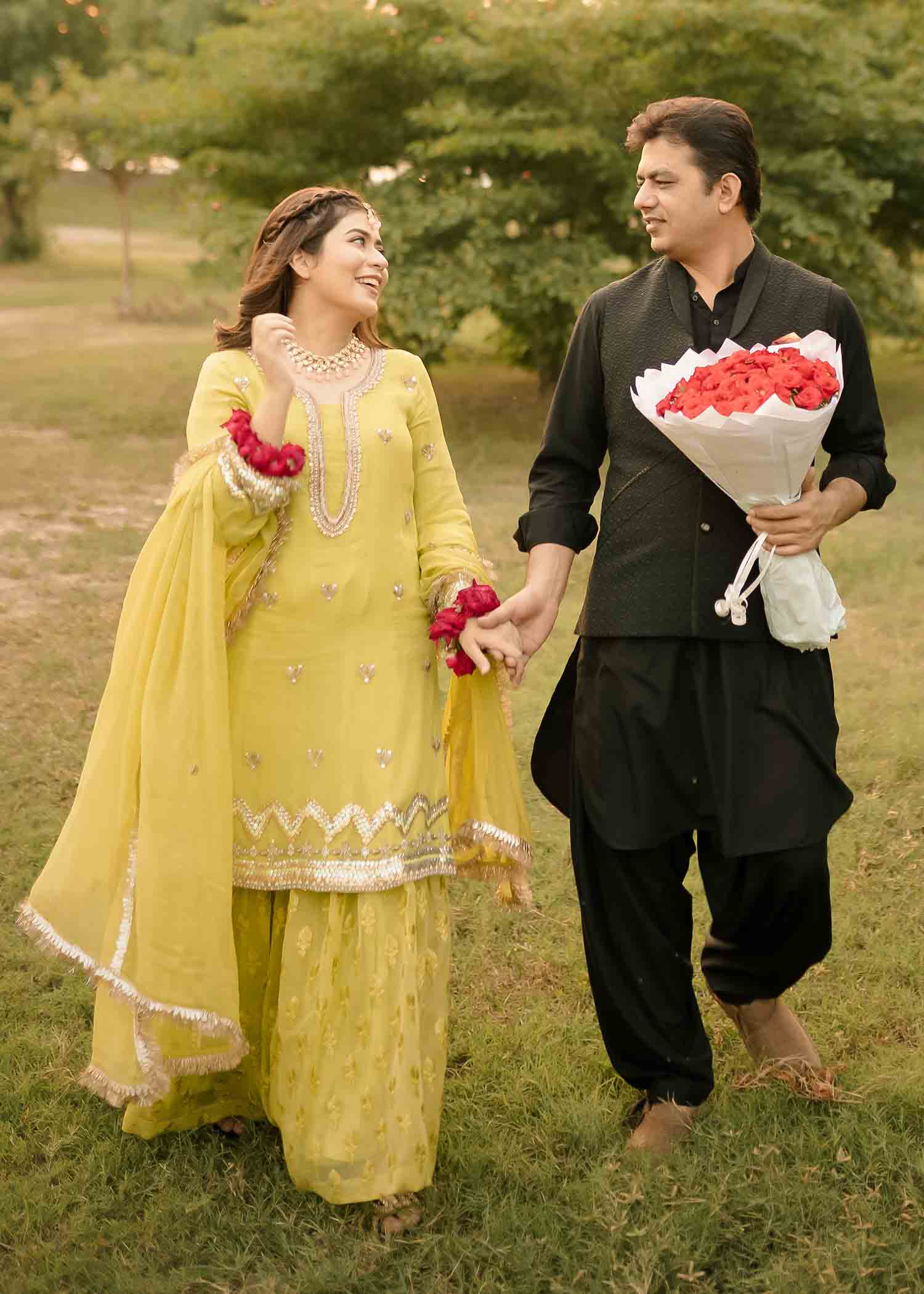 Rang-e-Haya Sarah Pairhan (Lime) Women 4pcs