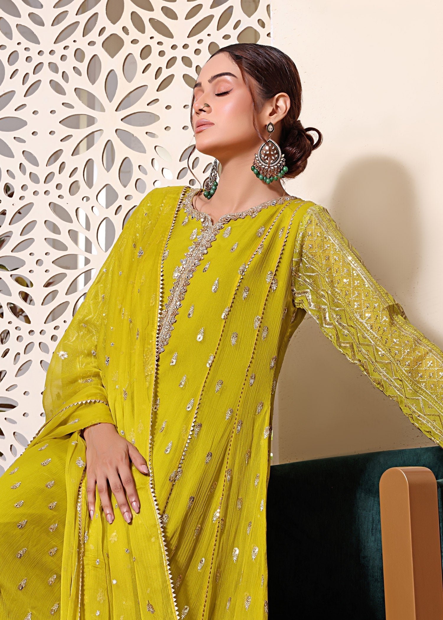 Alsiyab Bahaar Dhaani Women 3pcs